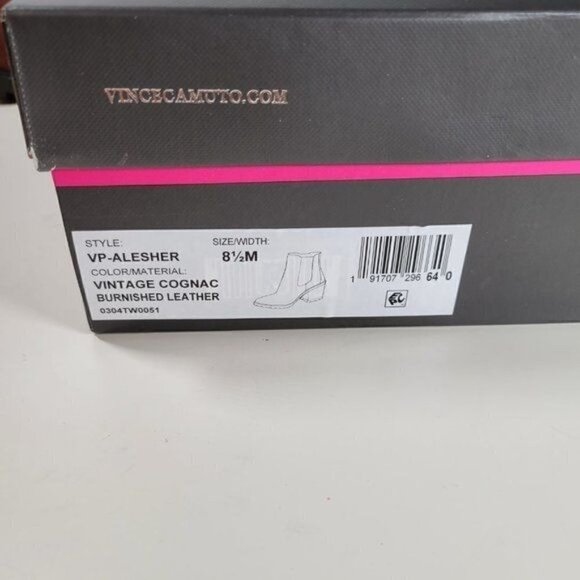 Vince Camuto Women’s Leather Stacked Heel Chelsea Boot - Picture 14 of 16